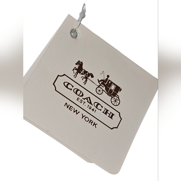 COACH Legacy Colorblock Pink and Navy Wristlet - Picture 9 of 11